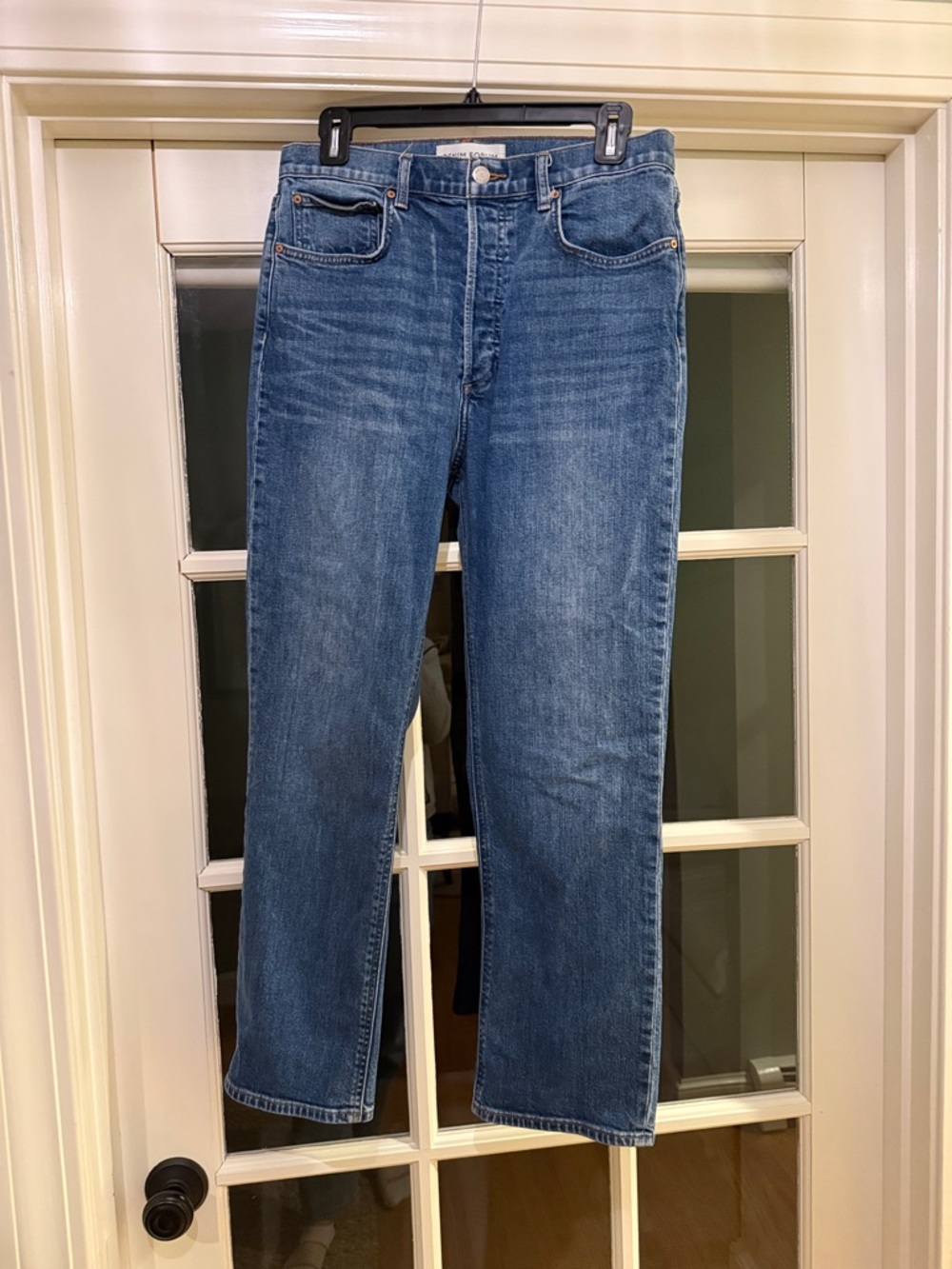 Aritzia Denim Forum Medium Blue Straight Jeans